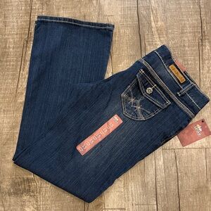 Mudd Deep Indigo Boot Cut Jeans size 15 juniors